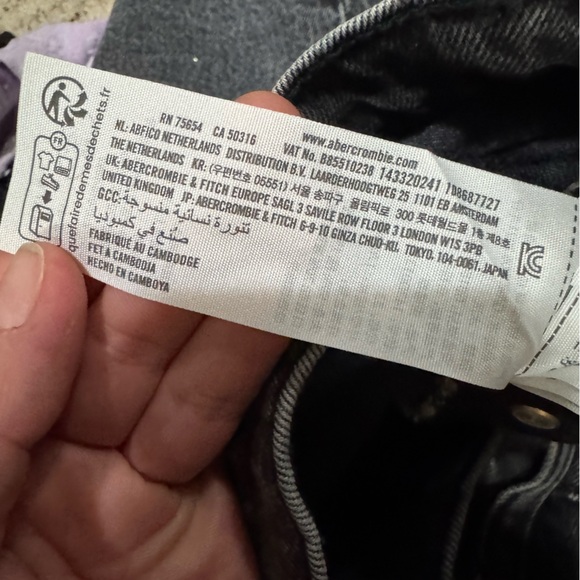 NWT Abercrombie & Fitch Denim Mini Skirt - Denim skirt - grey opulent,‎ size 16 - Picture 9 of 10